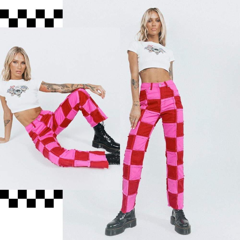 The Ragged Priest Muse Hot Pink Jeans